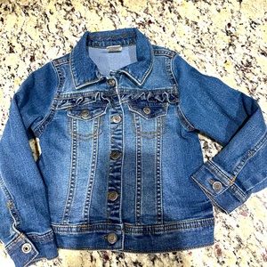- Arizona denim button up jacket little girls size 4T Great condition!